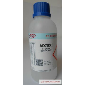 AD7033 EC kalibráló oldat  84 μS/cm  230 ml