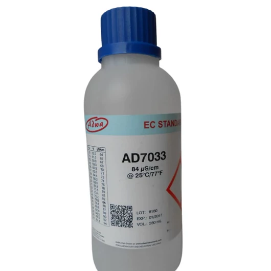 ADWA AD7033 – Ultraalacsony EC kalibráló oldat 84 µS/cm (230 ml)