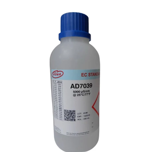 ADWA AD7039 – 5000 µS/cm EC kalibráló oldat (230 ml)