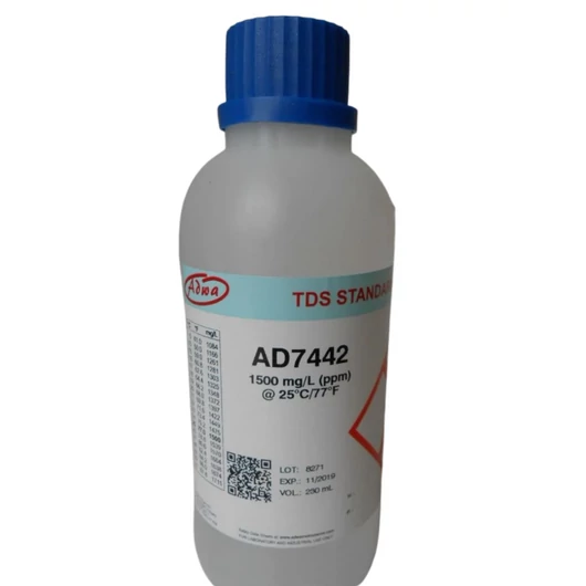 ADWA AD7442 – 1500 ppm TDS kalibráló oldat (230 ml)