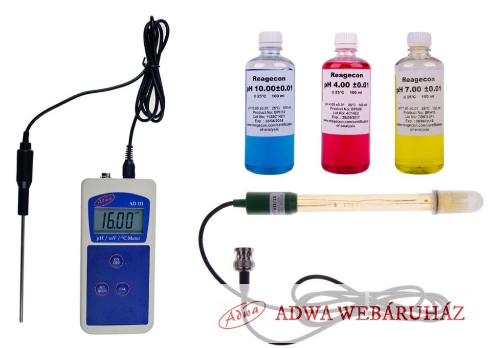 Ipari pH mérő - ADWA AD111 - Az egyszerű profizmus